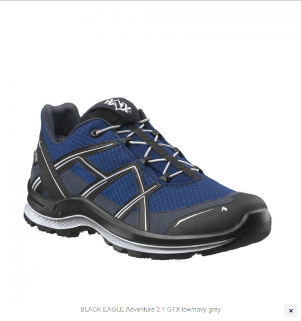 Haix BLACK EAGLE Adventure 2.1 GTX low/navy-grey UK 8.5 ...